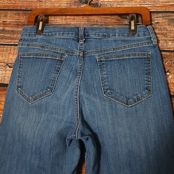 Old Navy Jeans Size 6 Short The Sweetheart Boot Cut Mid Rise Blue Denim Stretch - Picture 5 of 8